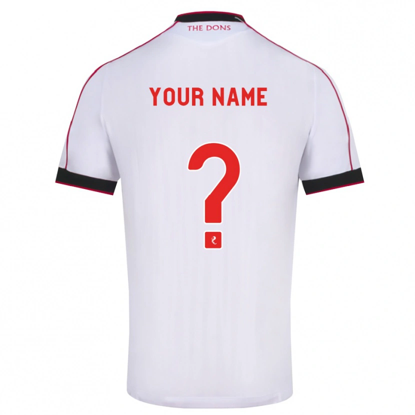 Danxen Homme Maillot Votre Nom #0 Noir Rouge Blanc Tenues Extérieur 2026/27 T-Shirt