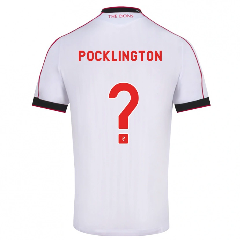 Danxen Homme Maillot Max Pocklington #0 Noir Rouge Blanc Tenues Extérieur 2026/27 T-Shirt