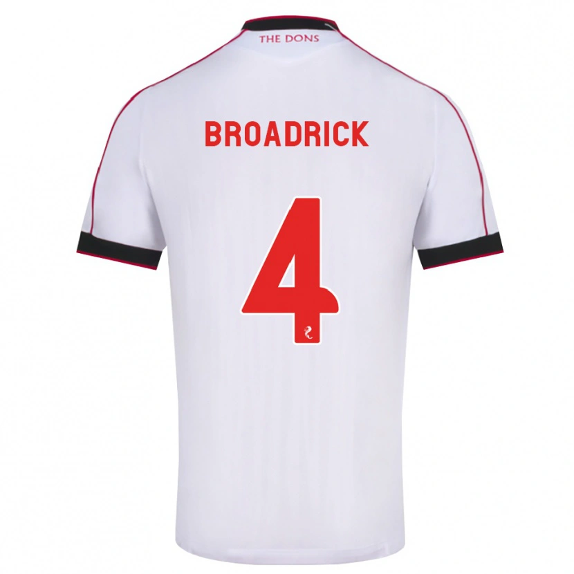 Danxen Homme Maillot Jessica Broadrick #4 Noir Rouge Blanc Tenues Extérieur 2026/27 T-Shirt