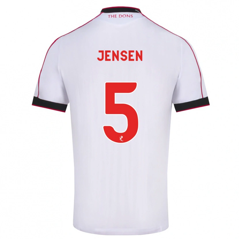 Danxen Homme Maillot Richard Jensen #5 Noir Rouge Blanc Tenues Extérieur 2026/27 T-Shirt