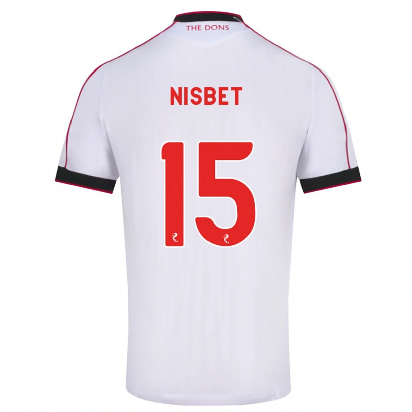 Danxen Homme Maillot Kevin Nisbet #15 Noir Rouge Blanc Tenues Extérieur 2026/27 T-Shirt