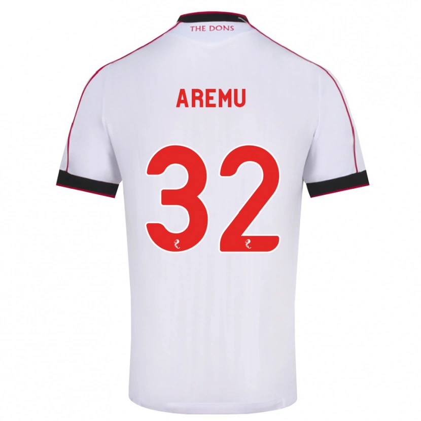 Danxen Homme Maillot Afeez Aremu #32 Noir Rouge Blanc Tenues Extérieur 2026/27 T-Shirt