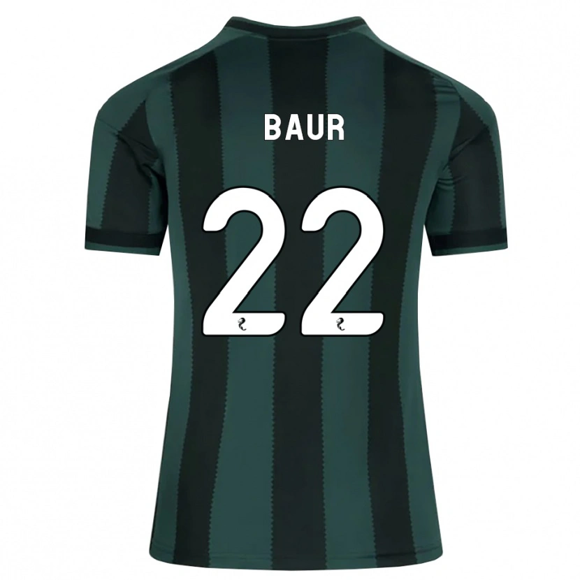Danxen Homme Maillot Mika Baur #22 Gris Ardoise Foncé Noir Tenues Extérieur 2026/27 T-Shirt