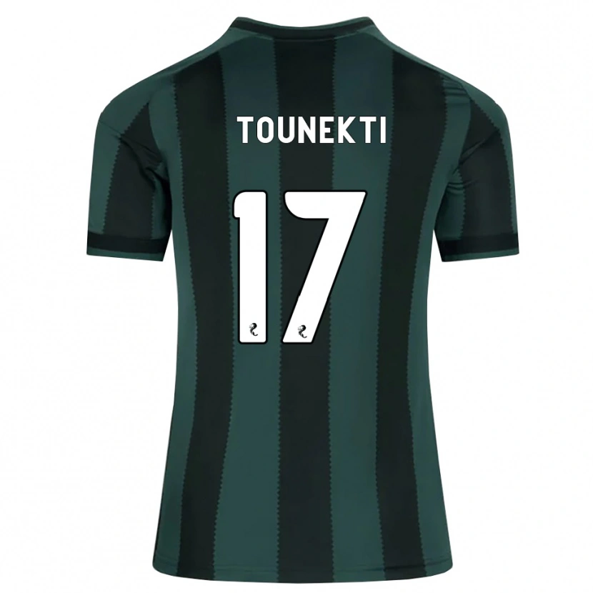 Danxen Homme Maillot Sebastian Tounekti #17 Gris Ardoise Foncé Noir Tenues Extérieur 2026/27 T-Shirt