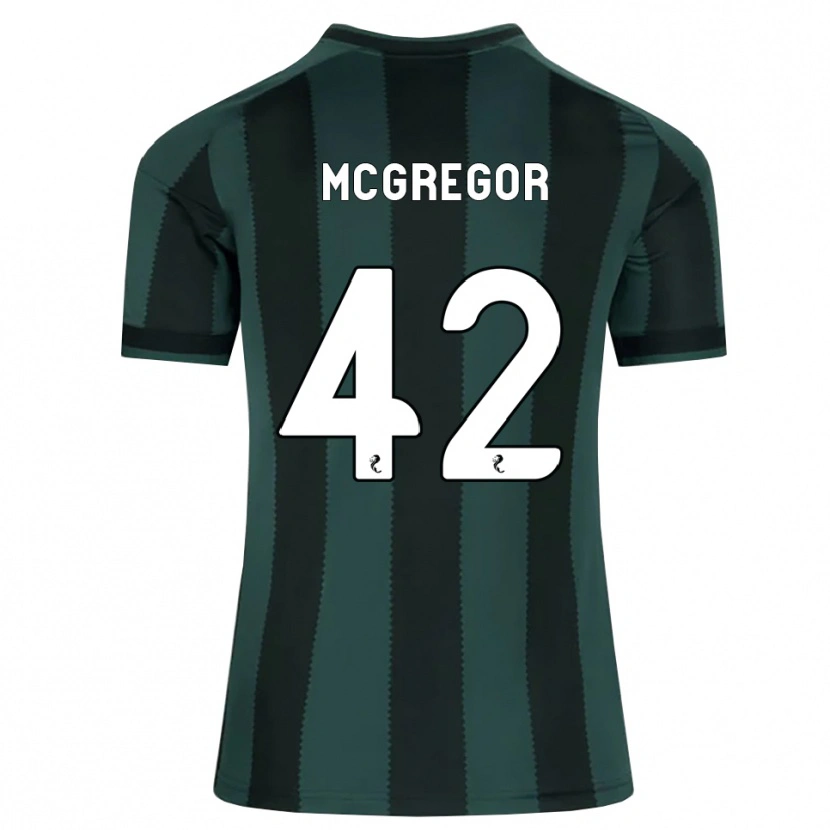 Danxen Homme Maillot Callum Mcgregor #42 Gris Ardoise Foncé Noir Tenues Extérieur 2026/27 T-Shirt