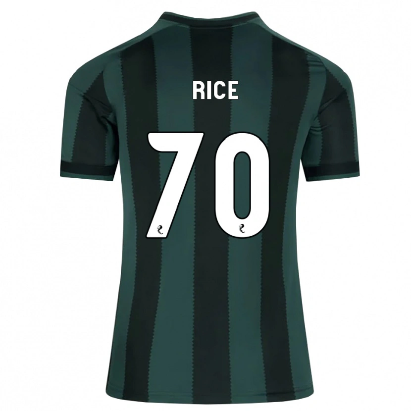 Danxen Homme Maillot Aidan Rice #70 Gris Ardoise Foncé Noir Tenues Extérieur 2026/27 T-Shirt