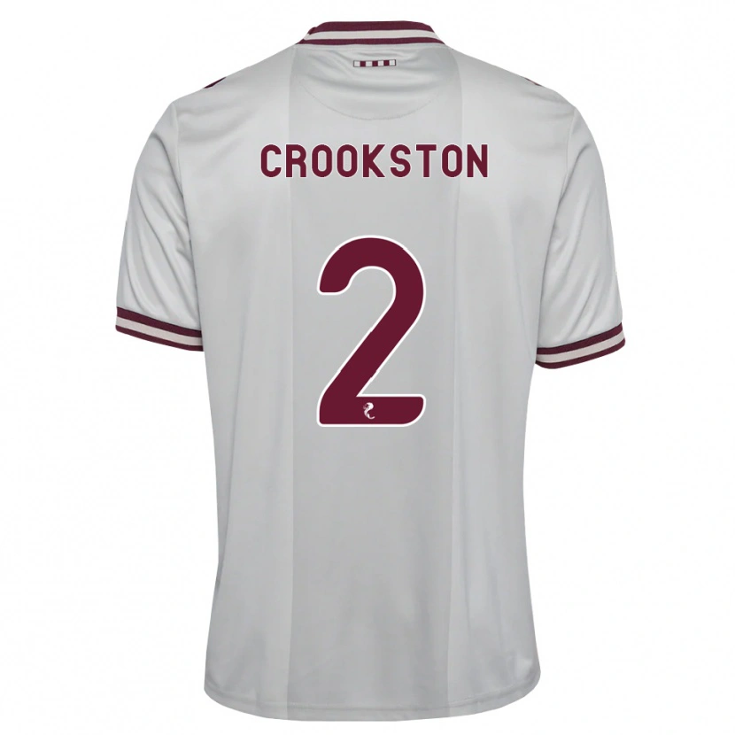 Danxen Homme Maillot Gregor Crookston #2 Blanc Bordeaux Tenues Extérieur 2026/27 T-Shirt