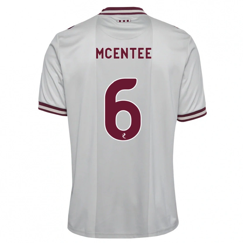 Danxen Homme Maillot Oisin Mcentee #6 Blanc Bordeaux Tenues Extérieur 2026/27 T-Shirt