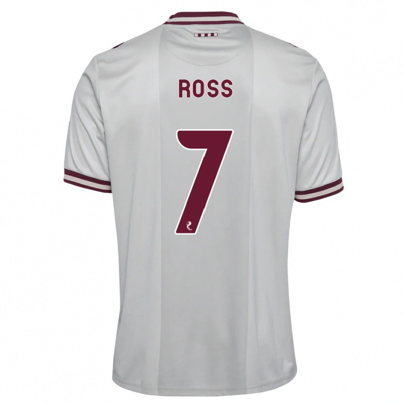 Danxen Homme Maillot Mackenzie Ross #7 Blanc Bordeaux Tenues Extérieur 2026/27 T-Shirt