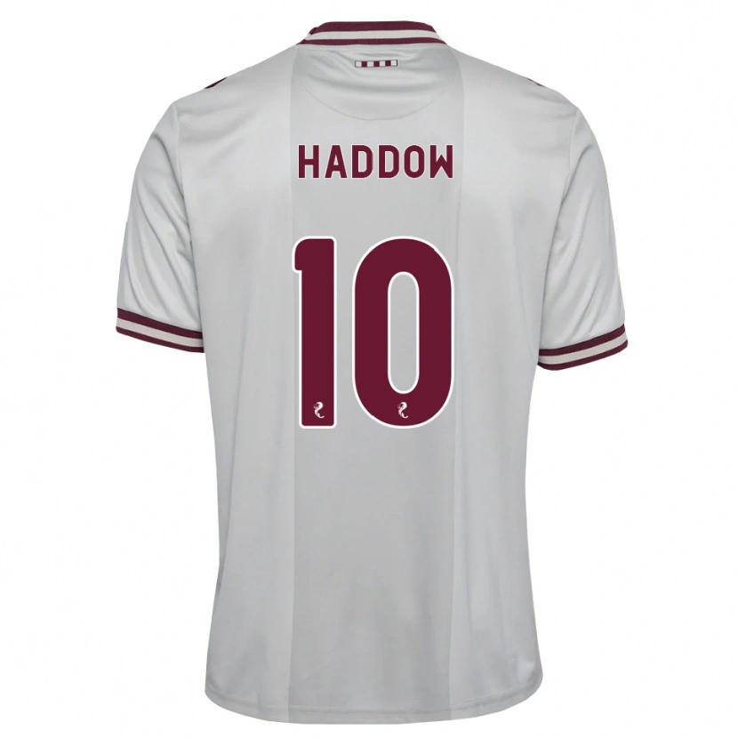 Danxen Homme Maillot Aiden Haddow #10 Blanc Bordeaux Tenues Extérieur 2026/27 T-Shirt