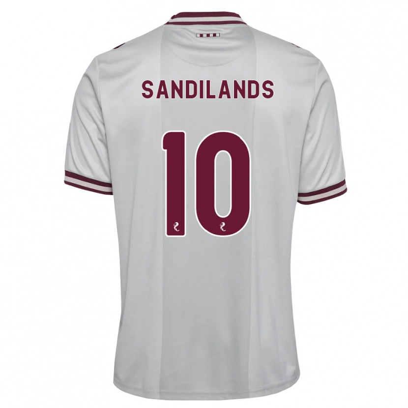 Danxen Homme Maillot Callum Sandilands #10 Blanc Bordeaux Tenues Extérieur 2026/27 T-Shirt
