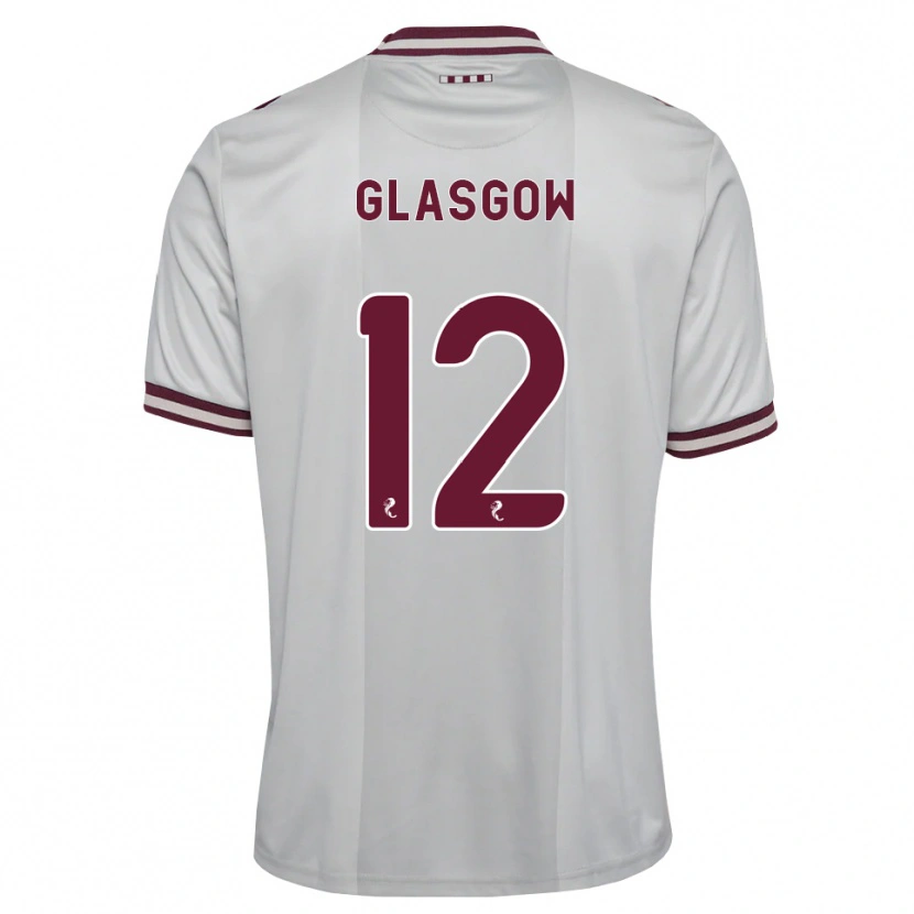Danxen Homme Maillot Euan Glasgow #12 Blanc Bordeaux Tenues Extérieur 2026/27 T-Shirt