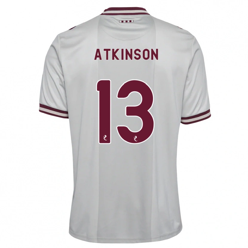 Danxen Homme Maillot Nathaniel Atkinson #13 Blanc Bordeaux Tenues Extérieur 2026/27 T-Shirt