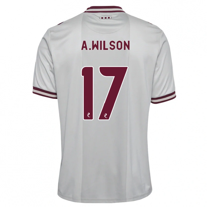 Danxen Homme Maillot Alfie Wilson #17 Blanc Bordeaux Tenues Extérieur 2026/27 T-Shirt