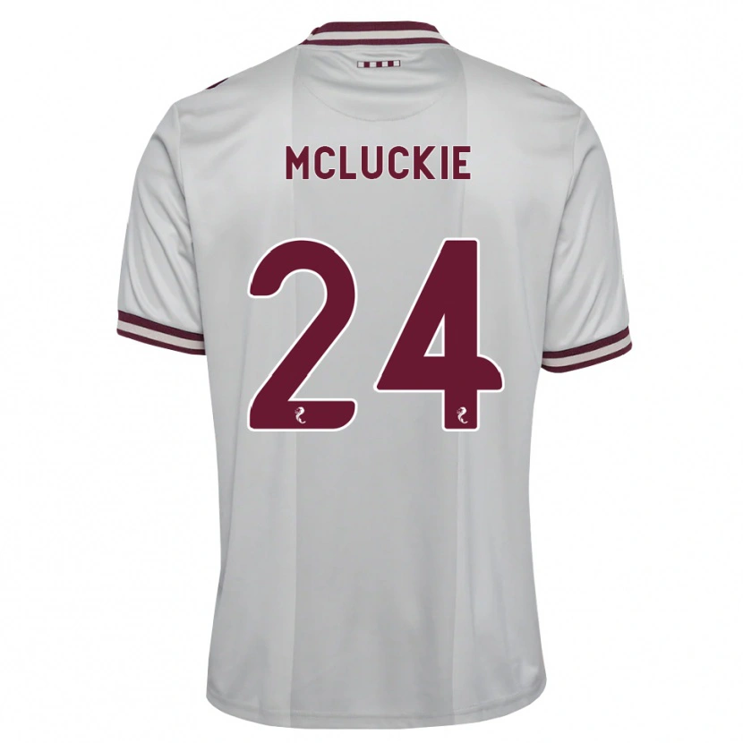 Danxen Homme Maillot Bobby Mcluckie #24 Blanc Bordeaux Tenues Extérieur 2026/27 T-Shirt