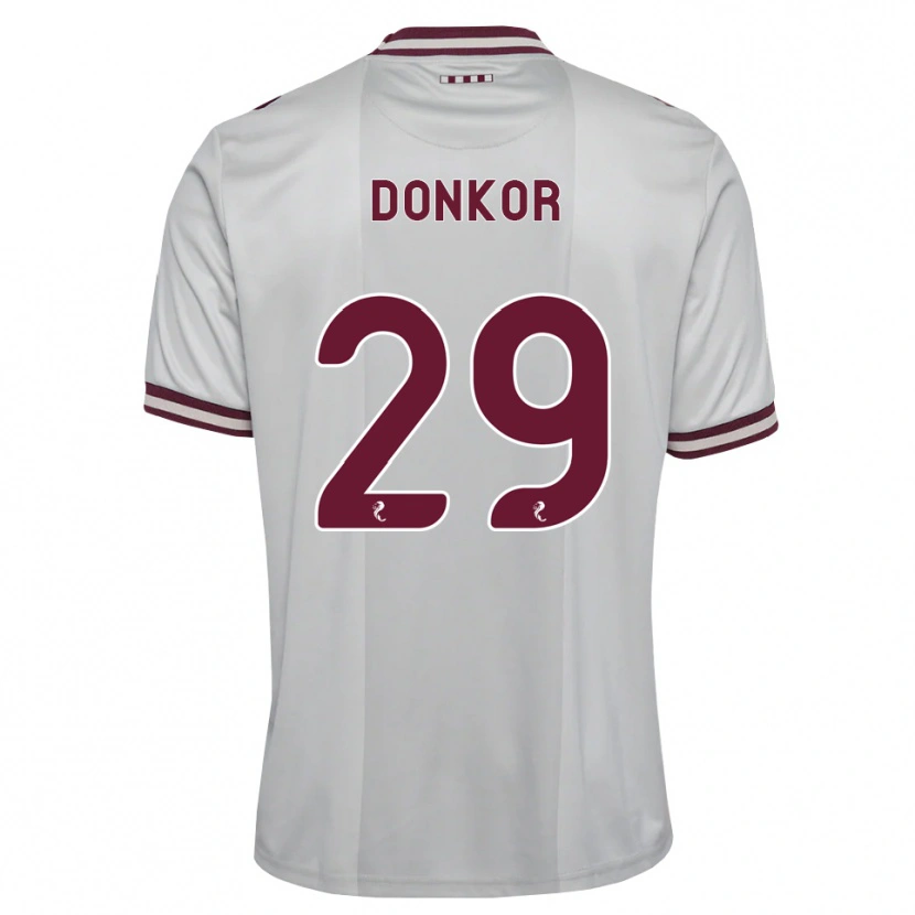 Danxen Homme Maillot Jaedon Donkor #29 Blanc Bordeaux Tenues Extérieur 2026/27 T-Shirt