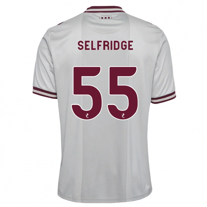 Danxen Homme Maillot Louis Selfridge #55 Blanc Bordeaux Tenues Extérieur 2026/27 T-Shirt