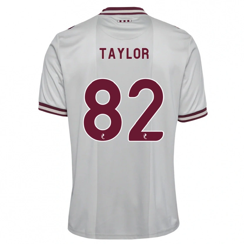 Danxen Homme Maillot Gerald Taylor #82 Blanc Bordeaux Tenues Extérieur 2026/27 T-Shirt