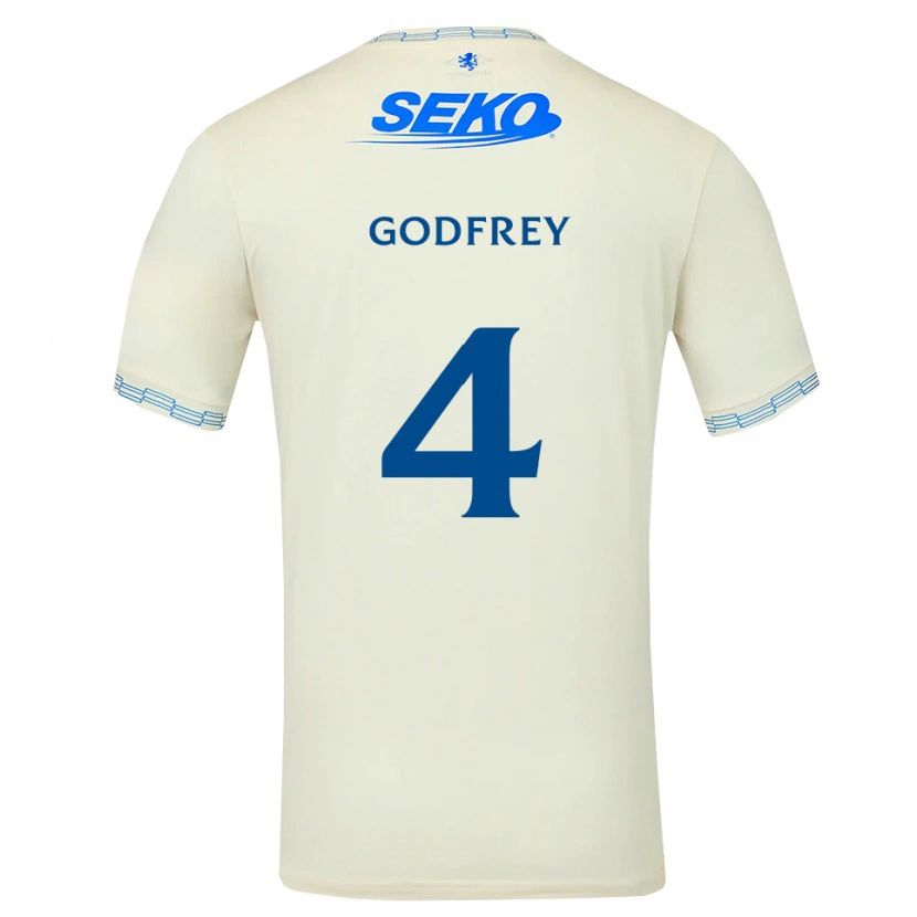 Danxen Homme Maillot Ben Godfrey #4 Bleu Ciel Vif Blanc Tenues Extérieur 2026/27 T-Shirt