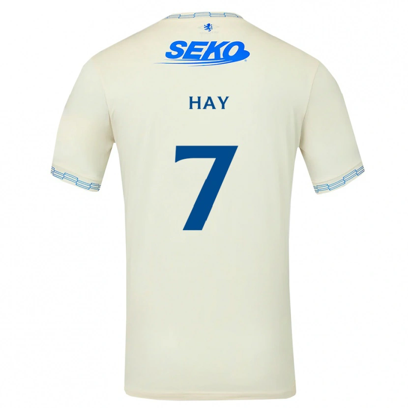 Danxen Homme Maillot Brogan Hay #7 Bleu Ciel Vif Blanc Tenues Extérieur 2026/27 T-Shirt