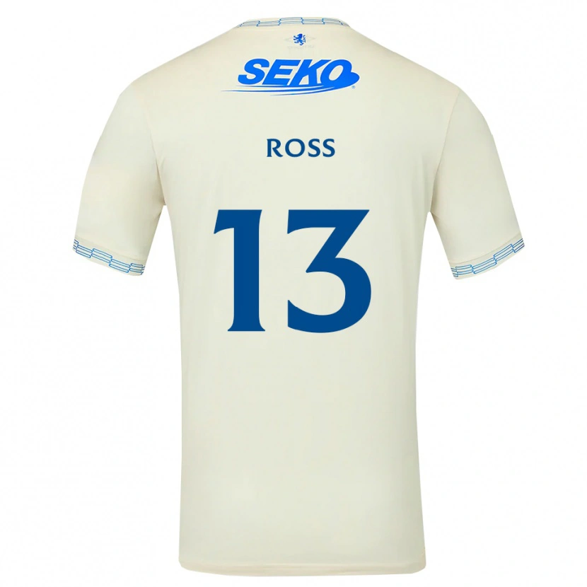 Danxen Homme Maillot Jane Ross #13 Bleu Ciel Vif Blanc Tenues Extérieur 2026/27 T-Shirt