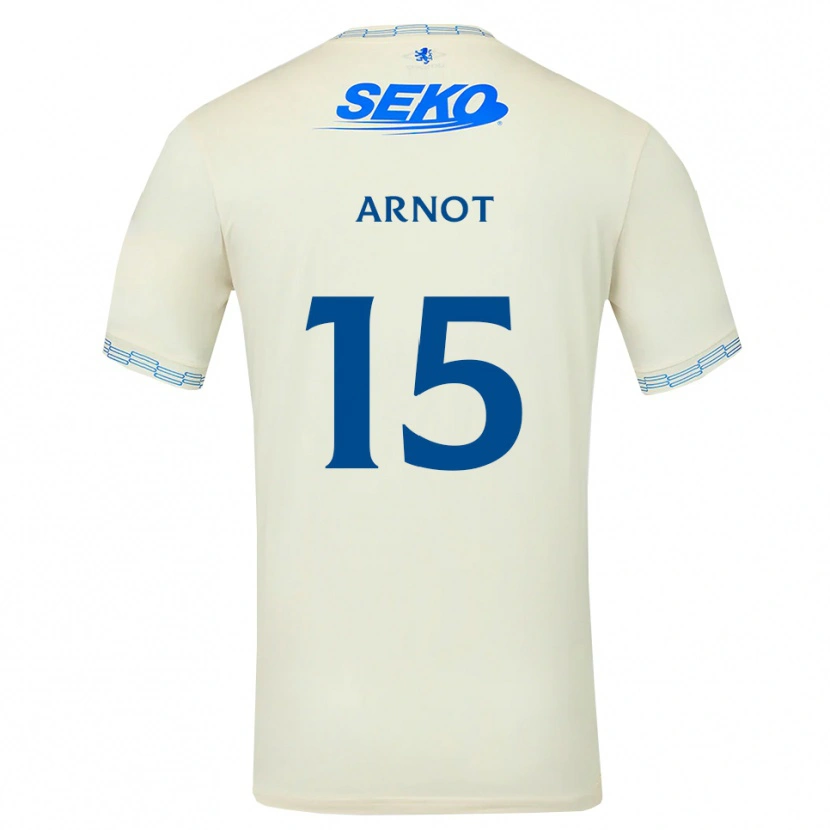 Danxen Homme Maillot Elizabeth Arnot #15 Bleu Ciel Vif Blanc Tenues Extérieur 2026/27 T-Shirt