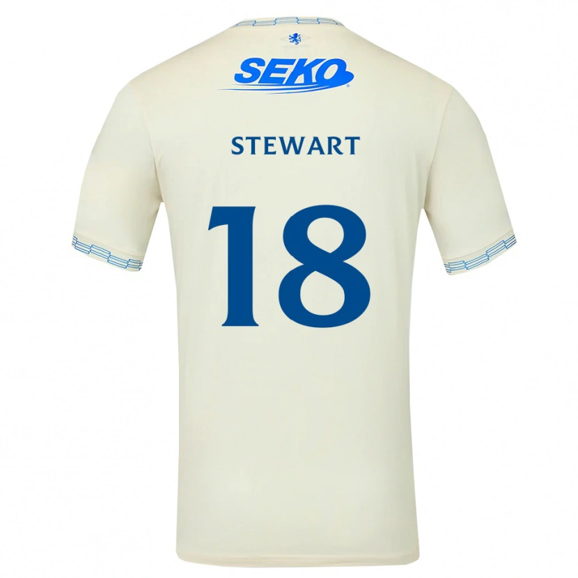 Danxen Homme Maillot Lewis Stewart #18 Bleu Ciel Vif Blanc Tenues Extérieur 2026/27 T-Shirt