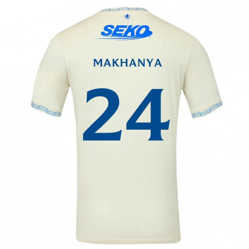 Danxen Homme Maillot Olwethu Makhanya #24 Bleu Ciel Vif Blanc Tenues Extérieur 2026/27 T-Shirt