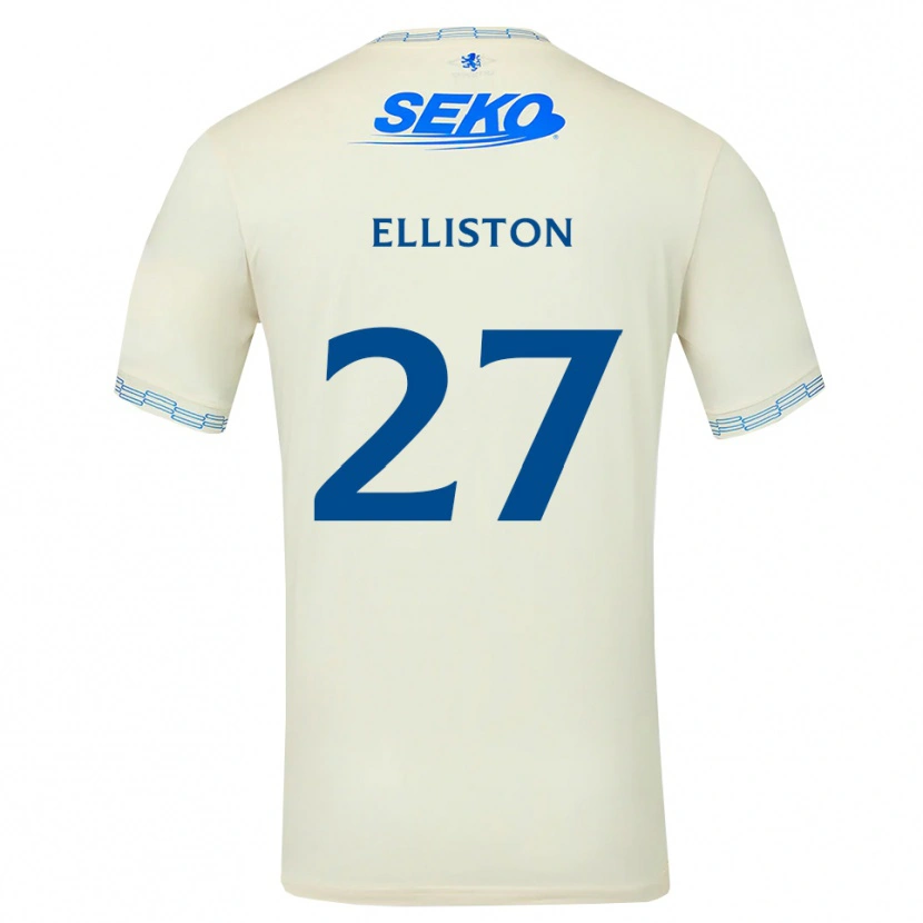 Danxen Homme Maillot Maddie Elliston #27 Bleu Ciel Vif Blanc Tenues Extérieur 2026/27 T-Shirt