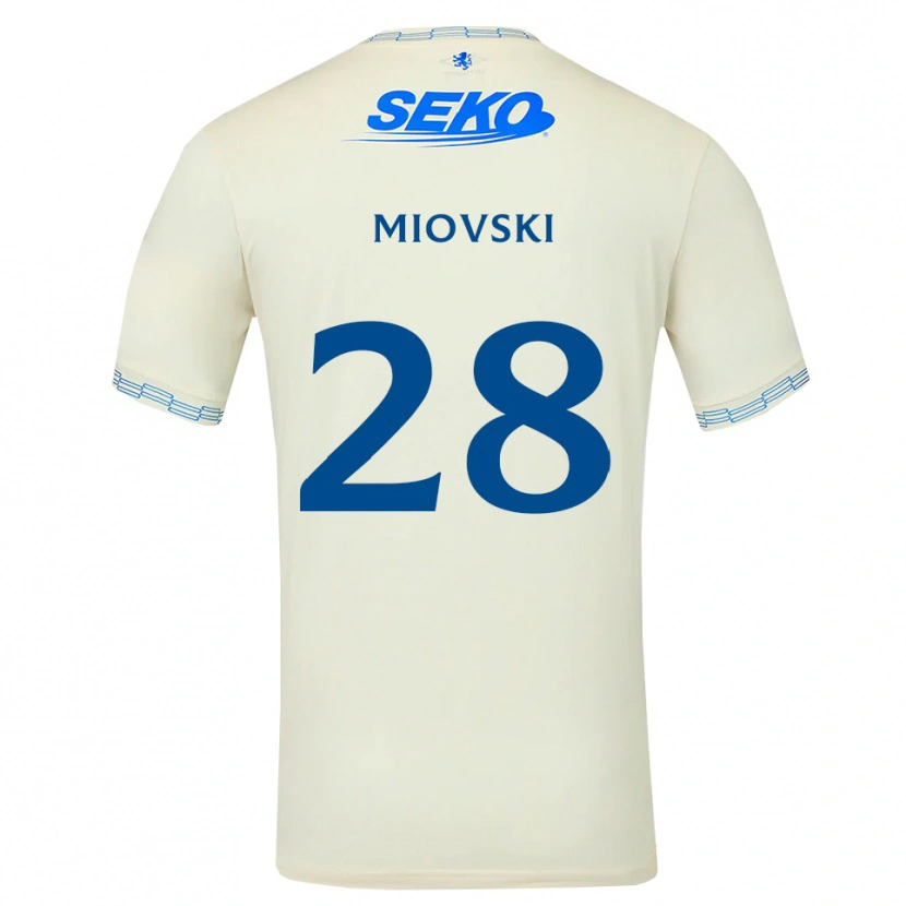 Danxen Homme Maillot Bojan Miovski #28 Bleu Ciel Vif Blanc Tenues Extérieur 2026/27 T-Shirt