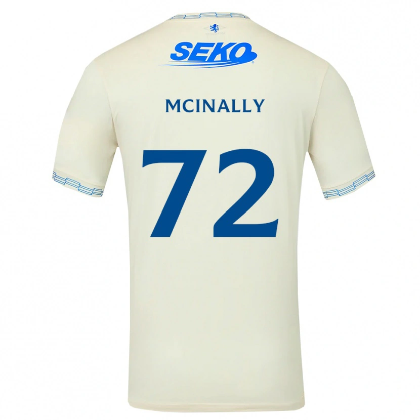 Danxen Homme Maillot Darren Mcinally #72 Bleu Ciel Vif Blanc Tenues Extérieur 2026/27 T-Shirt