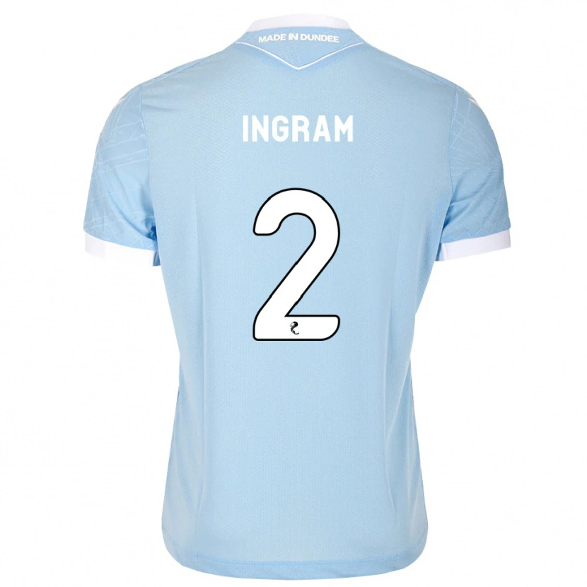 Danxen Homme Maillot Ethan Ingram #2 Bleu Ciel Clair Blanc Tenues Extérieur 2026/27 T-Shirt