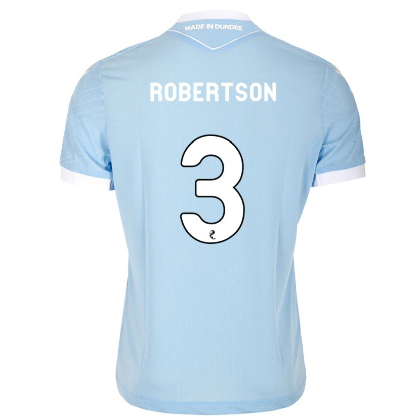 Danxen Homme Maillot Clark Robertson #3 Bleu Ciel Clair Blanc Tenues Extérieur 2026/27 T-Shirt