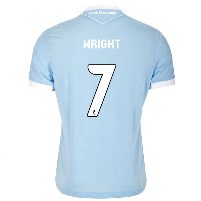 Danxen Homme Maillot Drey Wright #7 Bleu Ciel Clair Blanc Tenues Extérieur 2026/27 T-Shirt