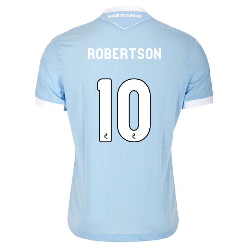 Danxen Homme Maillot Finlay Robertson #10 Bleu Ciel Clair Blanc Tenues Extérieur 2026/27 T-Shirt