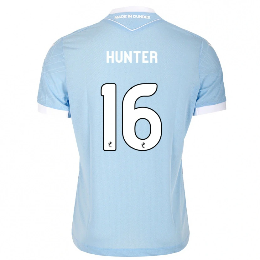 Danxen Homme Maillot Michael Hunter #16 Bleu Ciel Clair Blanc Tenues Extérieur 2026/27 T-Shirt