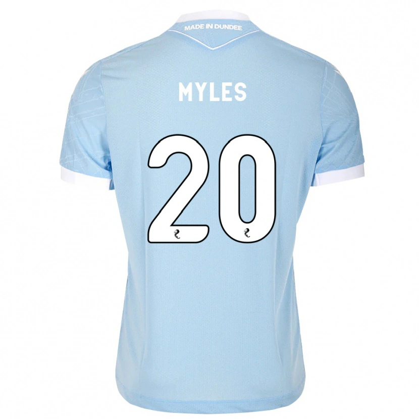 Danxen Homme Maillot Logan Myles #20 Bleu Ciel Clair Blanc Tenues Extérieur 2026/27 T-Shirt