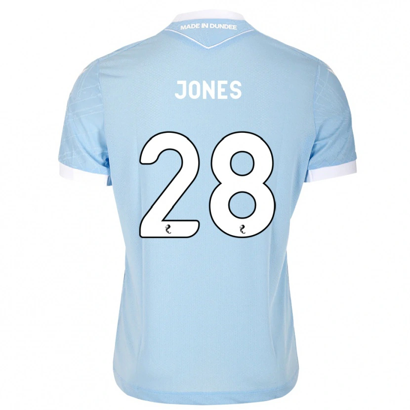 Danxen Homme Maillot Callum Jones #28 Bleu Ciel Clair Blanc Tenues Extérieur 2026/27 T-Shirt