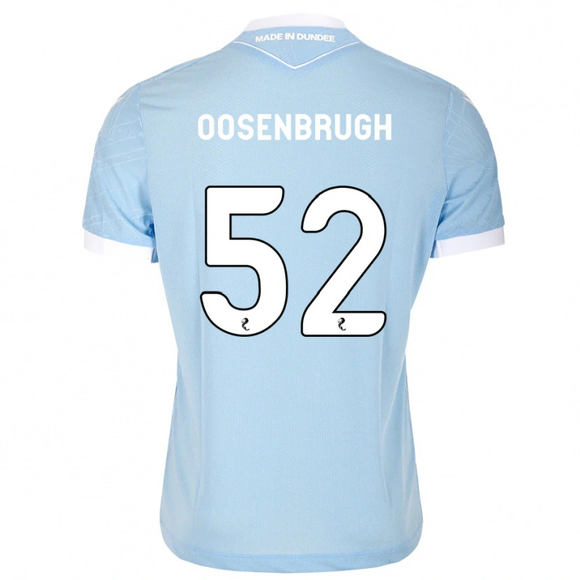 Danxen Homme Maillot Charley Oosenbrugh #52 Bleu Ciel Clair Blanc Tenues Extérieur 2026/27 T-Shirt