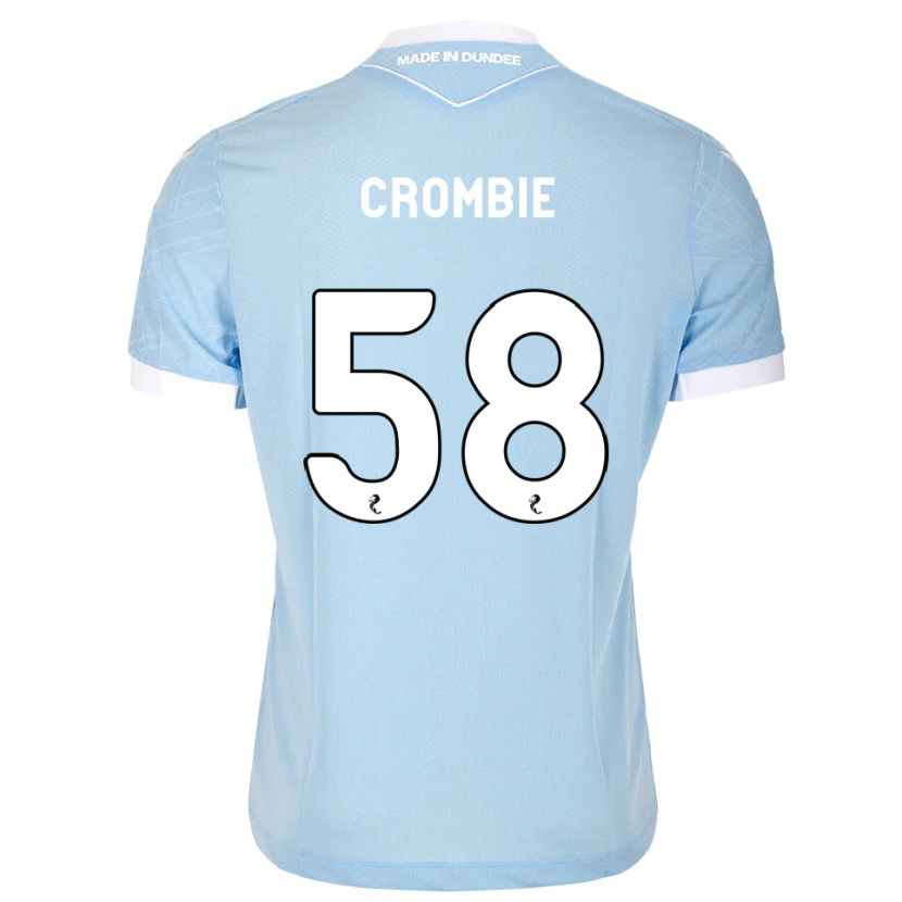 Danxen Homme Maillot Ethan Crombie #58 Bleu Ciel Clair Blanc Tenues Extérieur 2026/27 T-Shirt