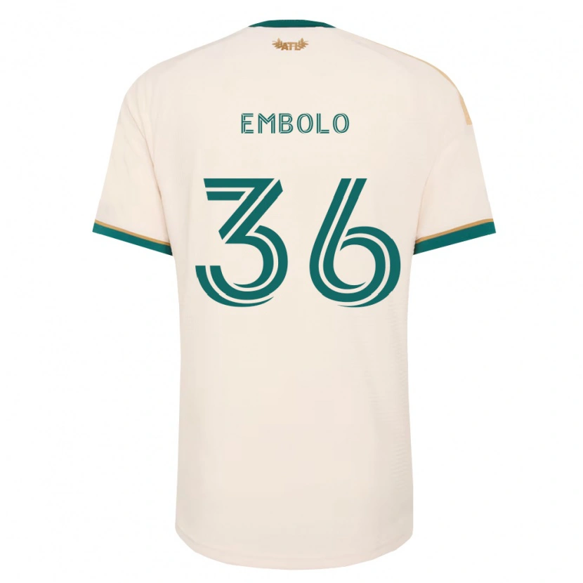Danxen Homme Maillot Breel Embolo #36 Vert Champagne Tenues Extérieur 2026/27 T-Shirt