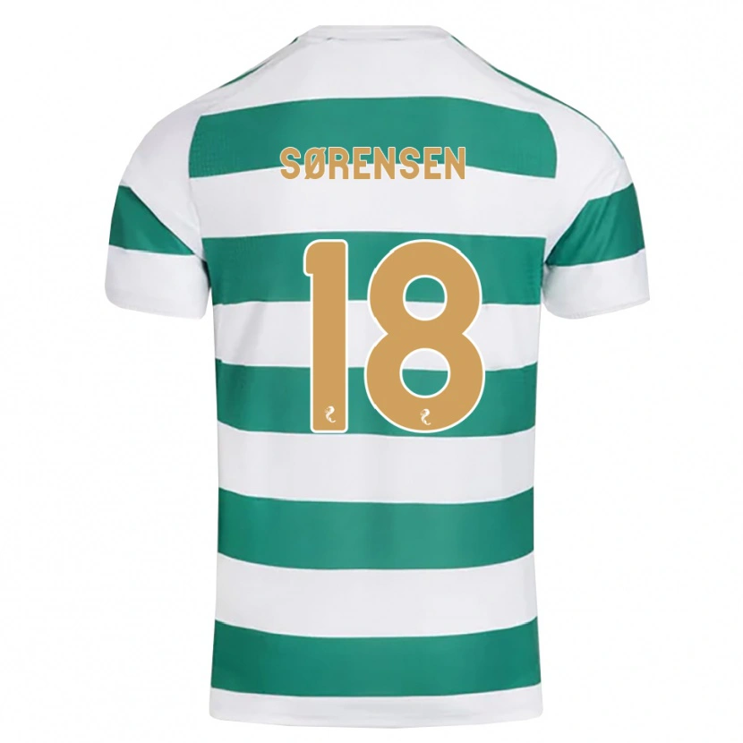 Danxen Homme Maillot Oliver Sørensen #18 Cyan Foncé Blanc Tenues Domicile 2026/27 T-Shirt