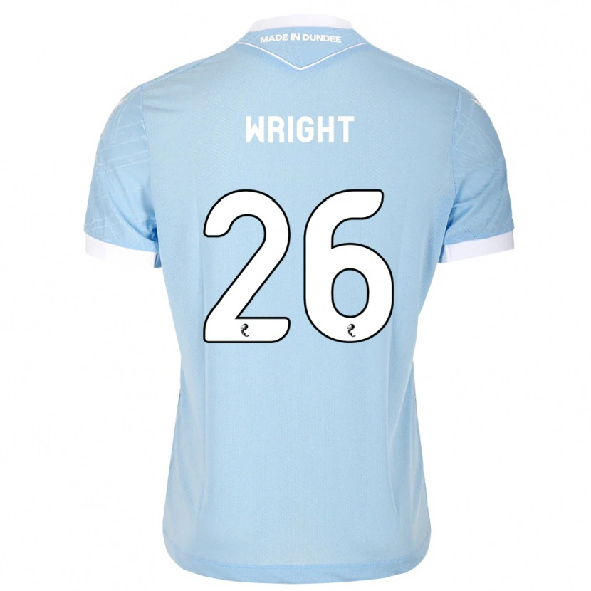 Danxen Homme Maillot Joe Wright #26 Bleu Ciel Clair Blanc Tenues Extérieur 2026/27 T-Shirt