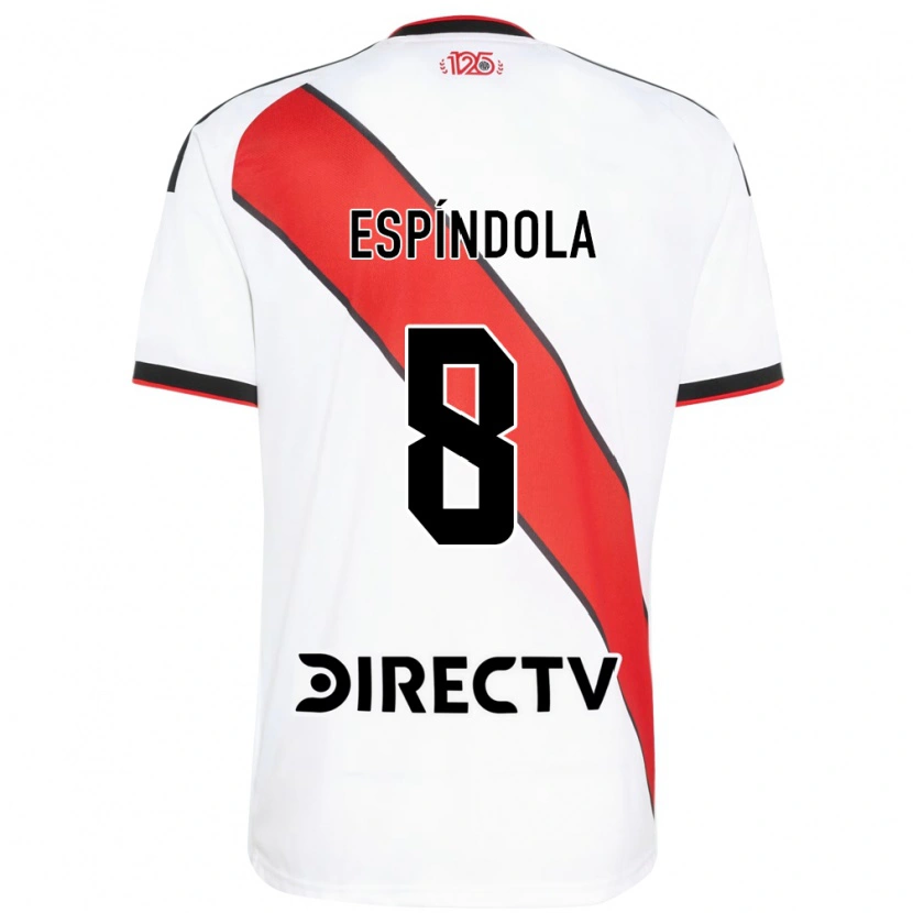 Danxen Femme Maillot Santiago Espíndola #8 Rouge Blanc Noir Tenues Domicile 2026/27 T-Shirt