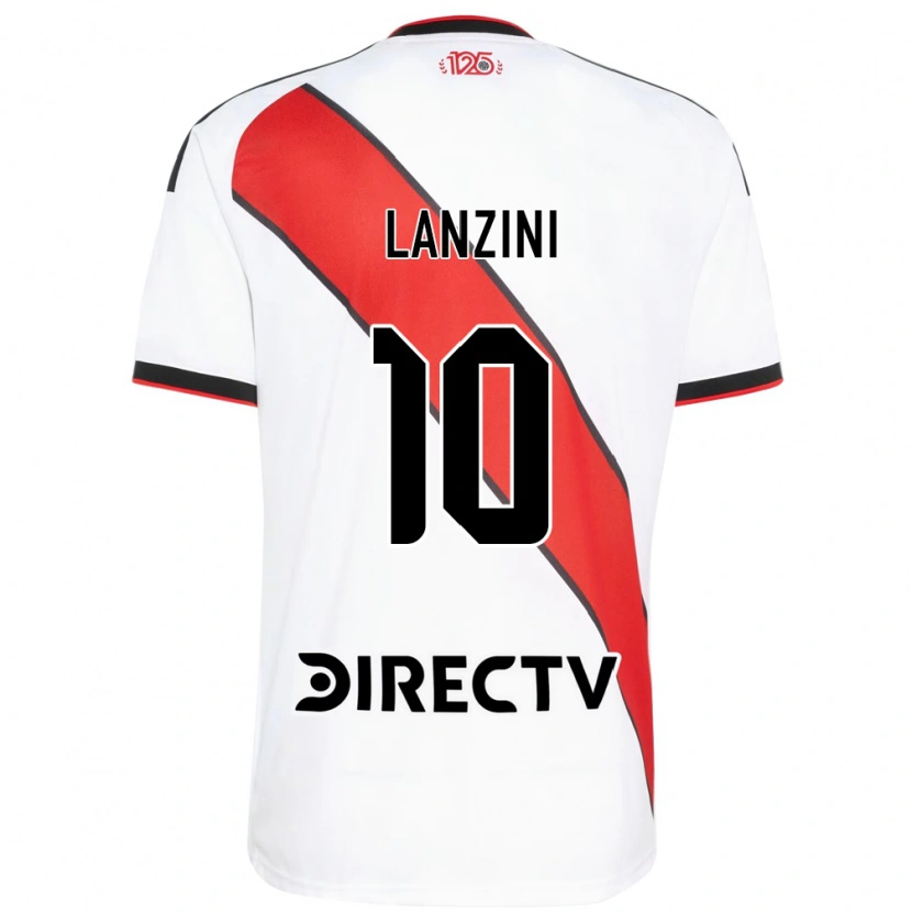 Danxen Femme Maillot Manuel Lanzini #10 Rouge Blanc Noir Tenues Domicile 2026/27 T-Shirt