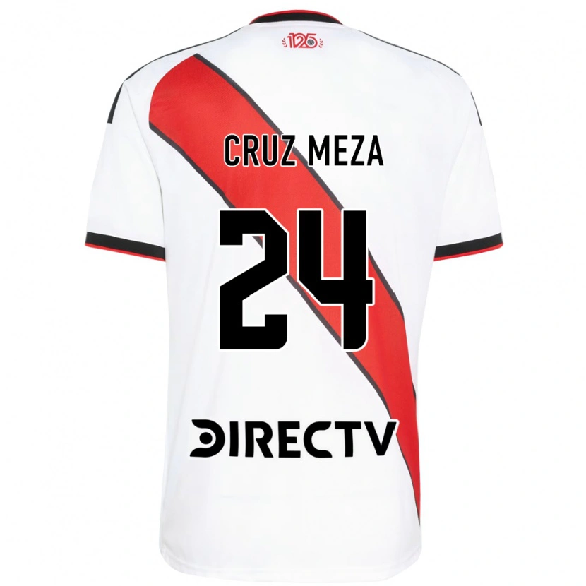 Danxen Femme Maillot Juan Cruz Meza #24 Rouge Blanc Noir Tenues Domicile 2026/27 T-Shirt