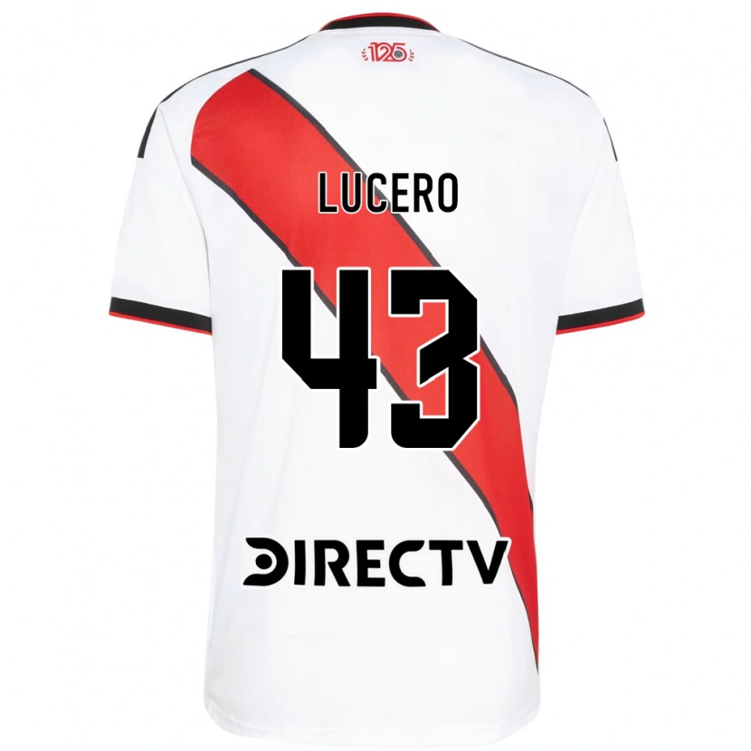 Danxen Femme Maillot Valentín Lucero #43 Rouge Blanc Noir Tenues Domicile 2026/27 T-Shirt