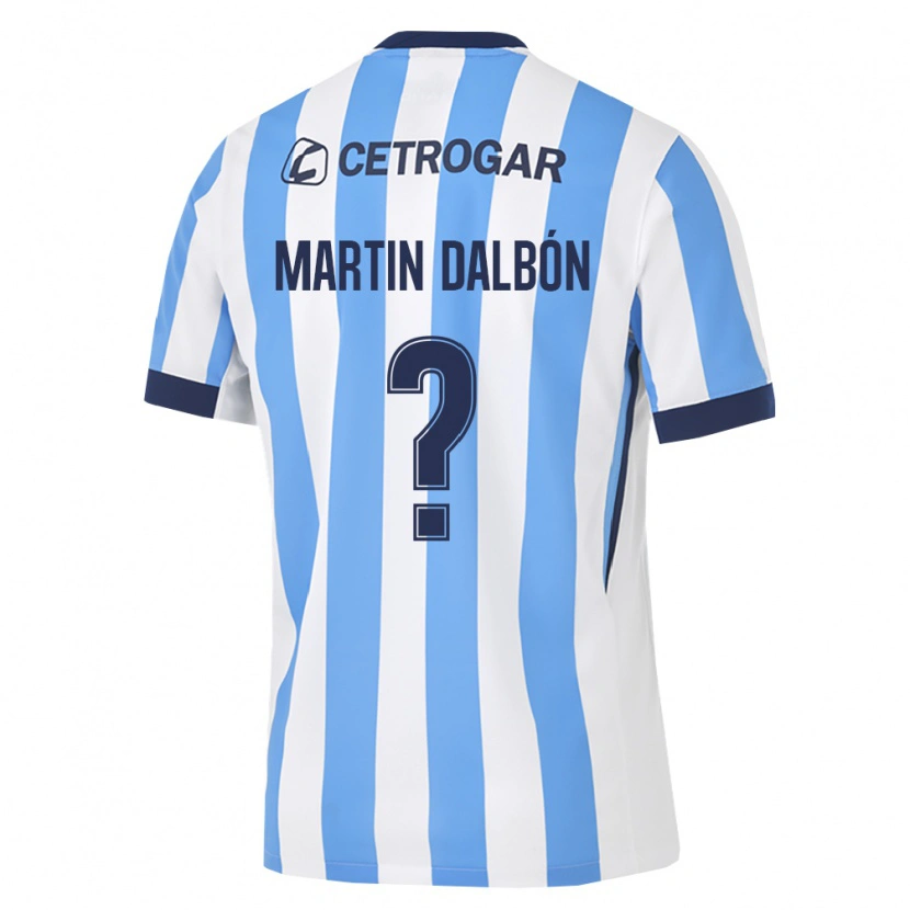 Danxen Femme Maillot Juan Martin Dalbón #0 Bleu Clair Blanc Noir Tenues Domicile 2026/27 T-Shirt