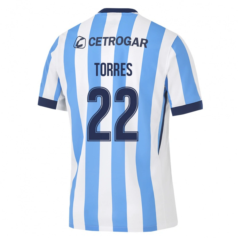 Danxen Femme Maillot Elías Torres #22 Bleu Clair Blanc Noir Tenues Domicile 2026/27 T-Shirt