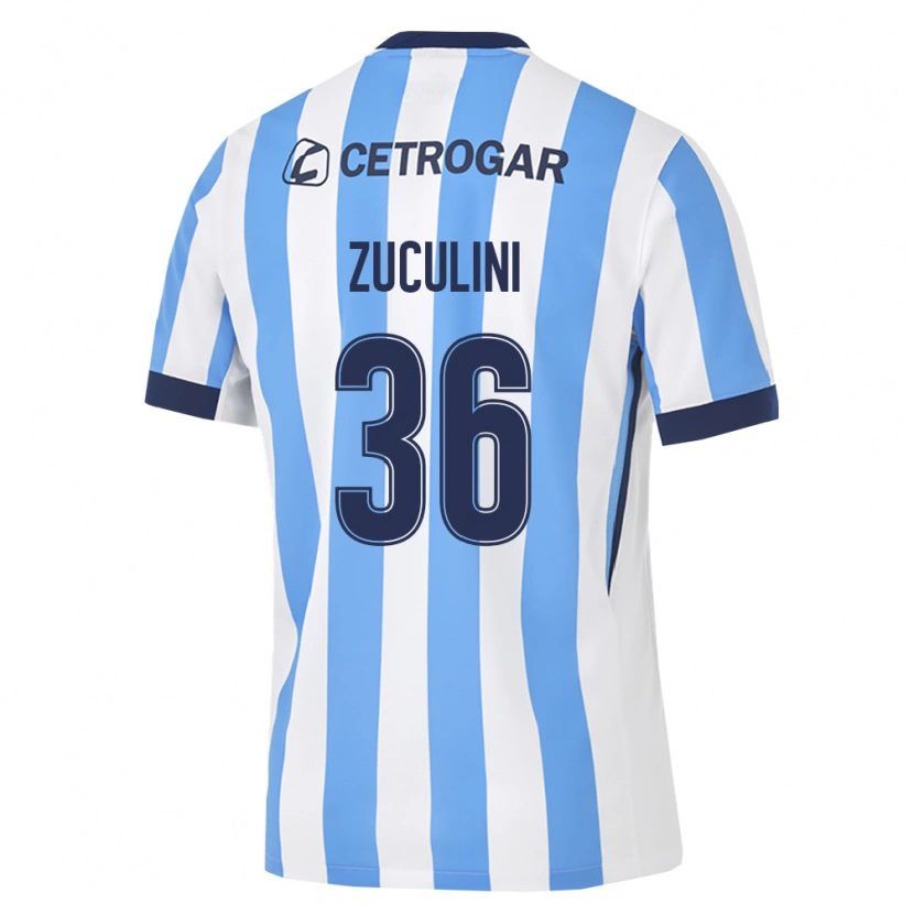 Danxen Femme Maillot Bruno Zuculini #36 Bleu Clair Blanc Noir Tenues Domicile 2026/27 T-Shirt